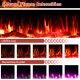 5-level flame intensity display showcasing lifelike log and decorative crystal effects for the 60-inch electric.
