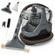 Upholstery cleaner machine with powerful 15Kpa suction, versatile attachments, and large capacity water tanks for.