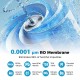 0.0001µm RO membrane of the 600 GPD AW-RB20 filter eliminates 99% of contaminants for clean, alkaline water.