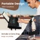 61-key electric portable digital keyboard in black, lightweight design for easy transport, includes carry bag and music.