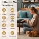 61-key electric keyboard with adjustable stand and stool, featuring dual voices and light-up keys for beginners.