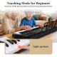 Portable 61-key electric piano keyboard with light-up keys, ideal for beginners learning music with 200 rhythms and.