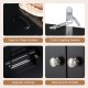 Close-up of the 63-inch tall black bathroom storage cabinet features easy-to-clean surface, metal handles, and magnetic catches.
