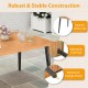 63-inch acacia wood dining table with tapered metal legs, adjustable foot pads, and 1.97-inch umbrella hole for outdoor.