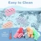 Colorful 64 pcs building blocks for toddlers, made of BPA-free PP material, easy to clean and promotes creative play.