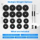 Adjustable 66 lbs dumbbell weight set with HDPE plates, ergonomic handle, and spinlock collars for secure use.