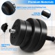 Adjustable 66 lbs dumbbell weight set with HDPE covers, anti-slip grips, and tightening collars for secure workouts.
