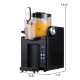 68 oz frozen drink maker in black with LED display, perfect for slushies and ice cream, ideal for home use.