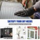 Galvanized hardware cloth roll made of 23-gauge steel wire, ideal for protecting gardens and pets with 1/4" mesh holes.