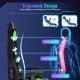 Ergonomic gaming chair with adjustable lumbar support, RGB LED lights, and thick sponge padding for ultimate comfort.