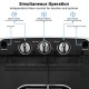 Control panel of the 8 lbs compact mini twin tub washing spinner machine with timer settings for wash and spin.