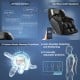 Therapy 08 Full Body Zero Gravity Massage Chair with voice control, Bluetooth speakers, and adjustable positions for.