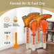 Electric shoe and boot dryer with timer, featuring four brackets for simultaneous drying and efficient heat blower.