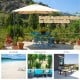 Rectangular 10x13 feet cantilever umbrella in beige, featuring 360° rotation and 4-level tilting for outdoor relaxation.