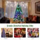 6-foot pre-lit fiber optic Christmas tree with 617 branch tips, perfect for creating a festive indoor holiday.