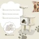 Wooden cat activity tree with three platforms, removable cushions, and durable sisal ropes for scratching. Ideal for.