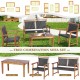4-piece outdoor patio rattan sofa set with acacia wood frame, ideal for garden relaxation and versatile arrangement.