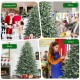 7 feet artificial Christmas tree with 1260 mixed PE and PVC tips, ideal for festive decoration in homes, offices, and.