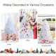6 feet artificial Christmas tree with iridescent branch tips, ideal for home, office, and shopping mall decorations.