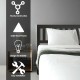 Queen wood platform bed with headboard, solid wood frame, sturdy construction, ideal for bedroom or apartment use.