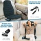 Memory foam seat cushion massager with heat and 6 vibration motors for home and car use, providing customized comfort.