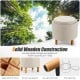 Round beige fabric storage ottoman with solid wood legs and non-slip feet, designed for stability and stylish storage.