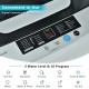 Digital control panel of the 8.8 lbs portable washing machine with LED display, featuring 10 programs and 5 water.