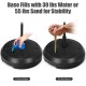 Base of the adjustable punching bag stand filled with 30 lbs water or 55 lbs sand for enhanced stability.