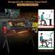 Gaming computer multifunctional storage desk with monitor stand shelf, ergonomic design, and cable management for.