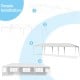 10 x 30 feet canopy tent with 5 removable sidewalls, featuring a sturdy steel frame for outdoor parties and weddings.