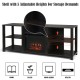 2-Tier TV storage cabinet console with adjustable shelves, made of MDF, fits up to 65-inch TVs, ideal for living room.