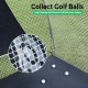 Close-up of the high-density nylon mesh net of the 3-in-1 Portable Golf Practice Set, designed to collect golf balls.