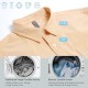1.5 cu. ft. clothes dryer with stainless steel tub, showing anti-wrinkle function and compact wall mount design.