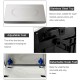 Stainless steel top of the 66 lbs electronic price computing scale, featuring adjustable feet for stability and easy.