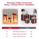 Lighted Christmas gift boxes with 60 LED lights, made of durable PVC, perfect for indoor and outdoor festive decor.