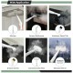 Multifunction portable steam cleaner with 10 accessories, ideal for kitchen, bathroom, and upholstery cleaning.