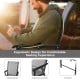 Gray folding textilene chair with ergonomic armrests, perfect for outdoor camping and gatherings, showcasing a.
