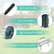 18-inch rolling lawn aerator features anti-slip handle, sharp spikes, and durable PP wheels for efficient lawn care.