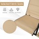 Beige fabric seat detail of the 2-seat outdoor porch swing, featuring breathable, fast-drying, and wear-resistant.