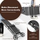 Adjustable patio folding chaise lounge chair with wheels, lightweight aluminum frame, and breathable fabric for outdoor.