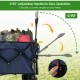 Folding utility garden cart with adjustable handle, wide wheels, and deep storage for easy transport of up to 176 lbs.