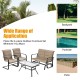 4-piece outdoor patio furniture set featuring a padded glider loveseat and coffee table for backyard relaxation.