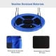 Blue 40-inch flying saucer tree swing featuring weather-resistant 600D oxford fabric, ideal for outdoor play and.