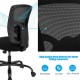Close-up of the breathable mesh backrest of the 400LBS Big and Tall Office Chair, designed for comfort and support.
