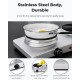 Double hot plate with stainless steel body, featuring two heating plates and automatic temperature control for.