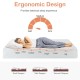 Twin size 8-inch medium firm mattress with ergonomic design and breathable jacquard cover for comfortable sleep.