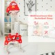 Car-shaped 3-in-1 basketball hoop for kids in red, featuring adjustable height and multiple games for fun and exercise.