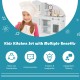 Kids kitchen playset featuring a vivid faucet and telephone, promoting creativity and independent thinking for children.
