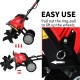 14-inch electric tiller with 10-amp motor, featuring easy-use design and safety switches for small to medium gardens.
