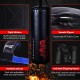 Filled punching boxing set with sturdy PU sandbag, ventilate gloves, and jump rope for kids over 5 years old.